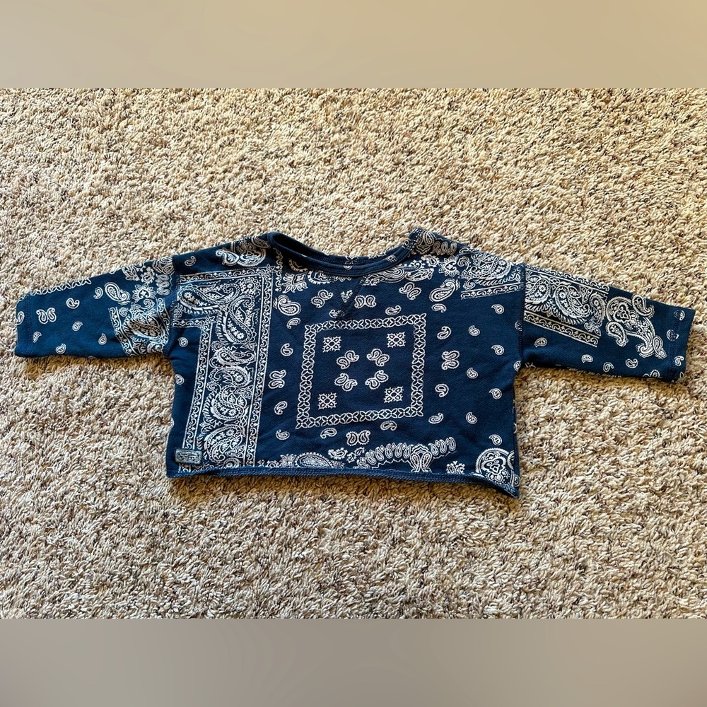 Polo Ralph Lauren Toddler Paisley Box Crop Sweater (2T)